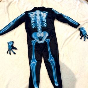 Spirit Black and Blue Toddler Skeleton Costume